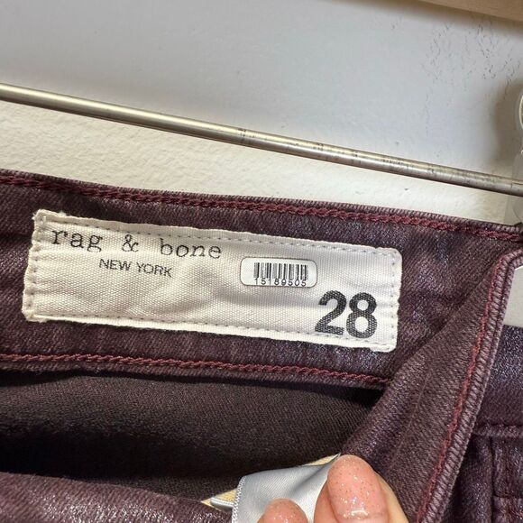 rag & bone Casey Coated Flare Jeans - Picture 10 of 10